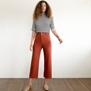 Maria Stanley Wide Leg Luna Salsa Rust Pants‎ in 0 Cropped